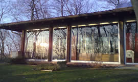 closing off pergolas with folding glass doors